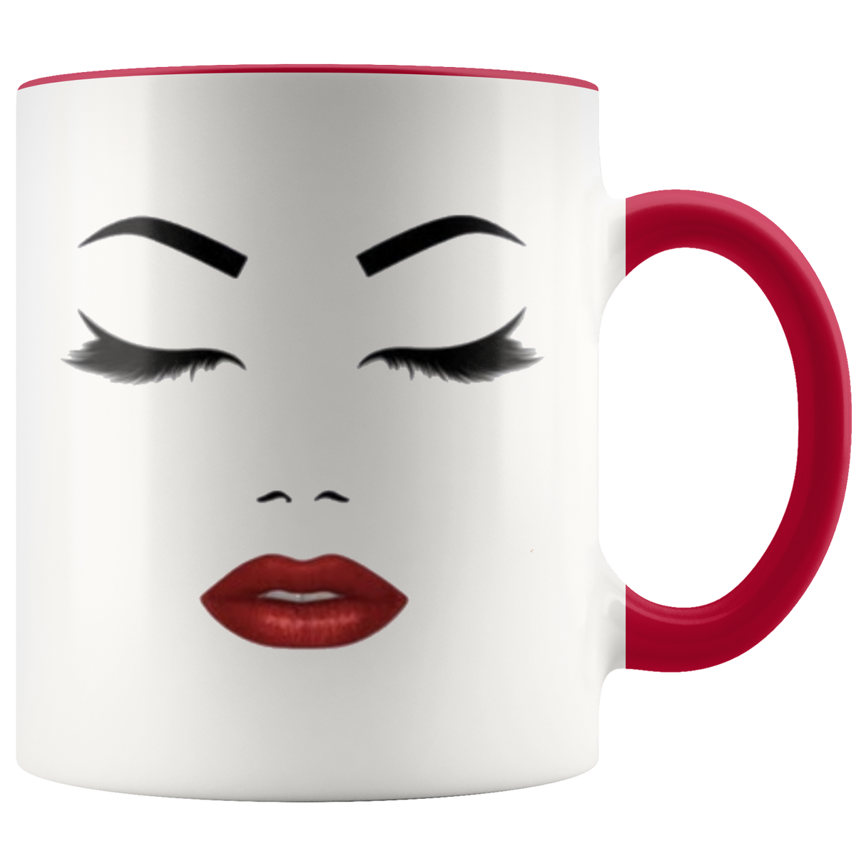 Red; Lip Face Coffee Mug - Shop Sassy Chick 