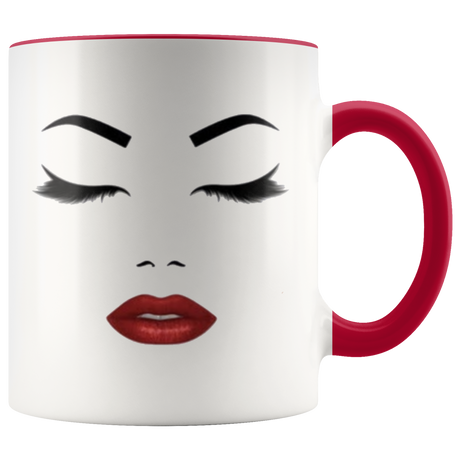 Red; Lip Face Coffee Mug - Shop Sassy Chick 