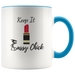 Mug Red Lipstick Ceramic Accent Mug - Blue | Shop Sassy Chick