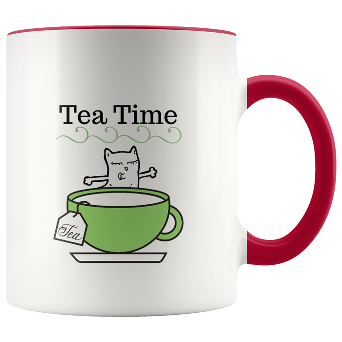 Mug Tea Ceramic Accent Mug - Red | Shop Sassy Chick