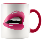 Mug Sassy Mouth Ceramic Accent Mug - Red | Shop Sassy Chick