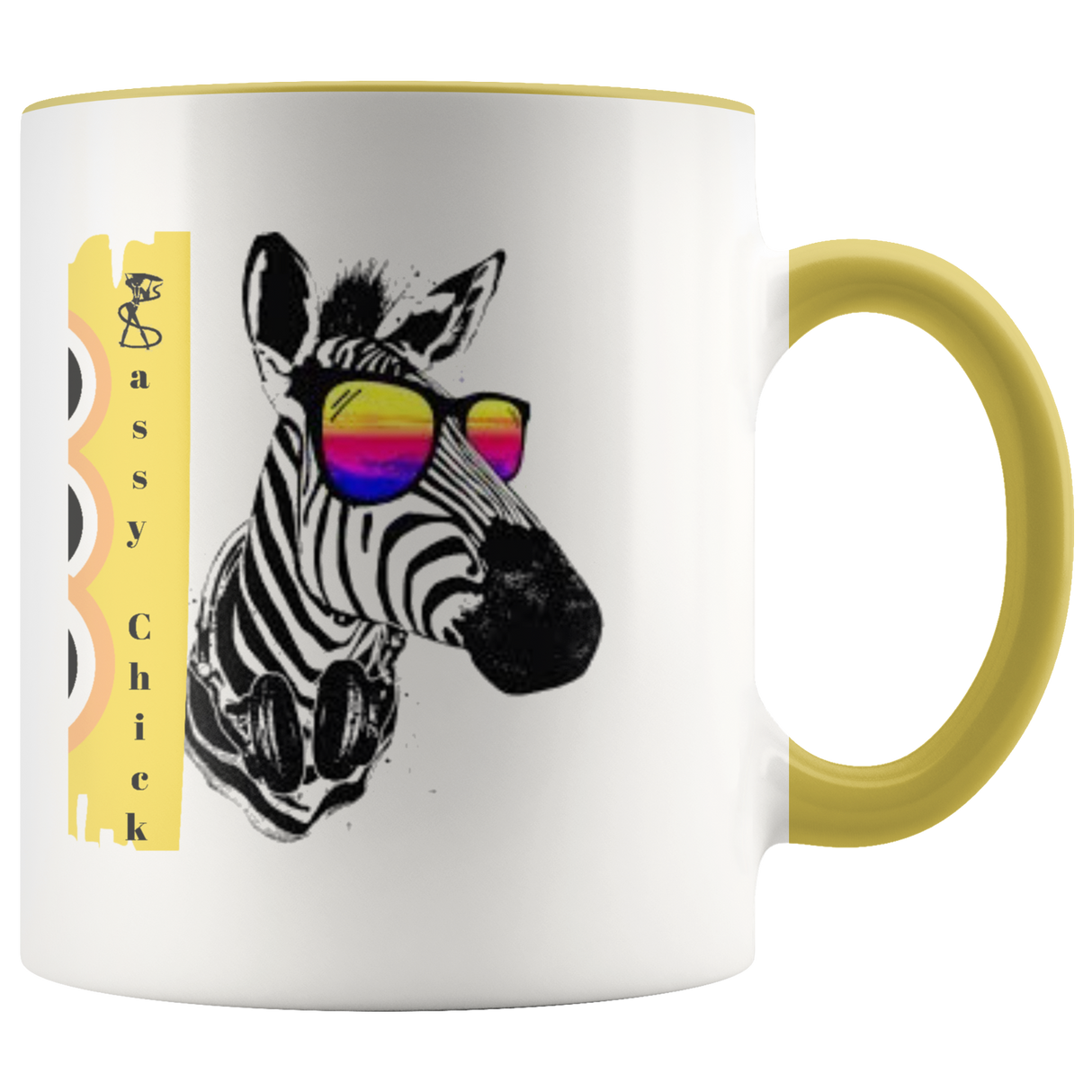 Mug Zebra Ceramic Accent Mug - Yellow | Shop Sassy Chick
