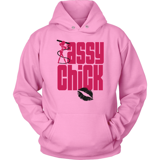 Sassy Chick Black Lip Hoodie