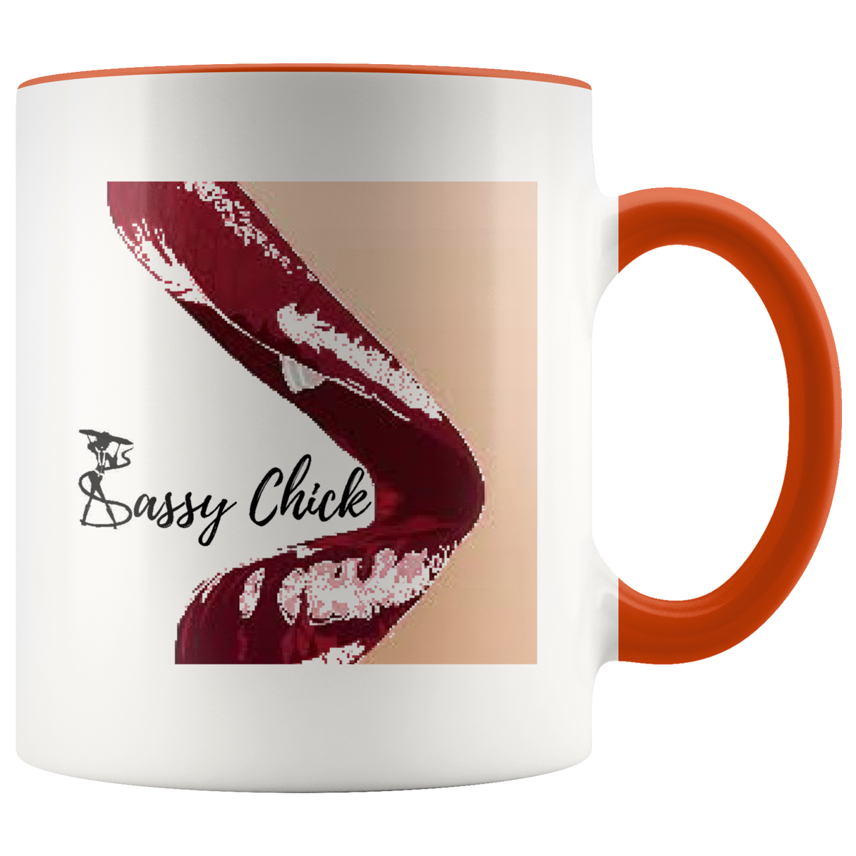 Sassy Chick Mug Ceramic Accent Mug - Orange | Shop Sassy Chick