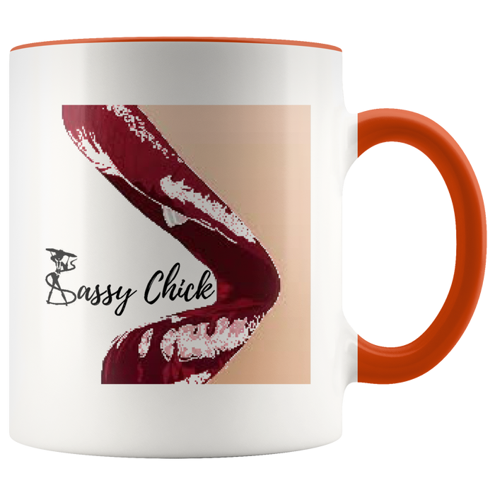 Sassy Chick Mug Ceramic Accent Mug - Orange | Shop Sassy Chick