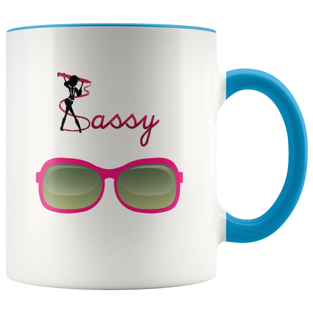 Sunglasses Mug Ceramic Accent Mug - Blue | Shop Sassy Chick