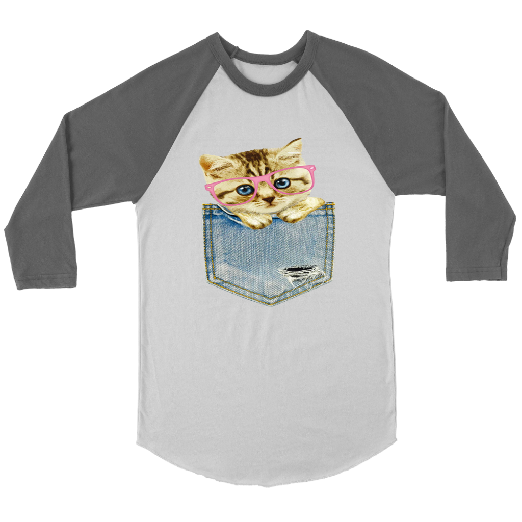 Pocket Cat Long Sleeves - Shop Sassy Chick 