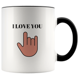 I Love You Mug Ceramic Accent Mug - Black | Shop Sassy Chick
