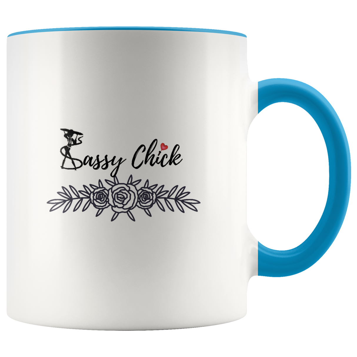 Mug Hower Sassy Ceramic Accent Mug - Blue | Shop Sassy Chick