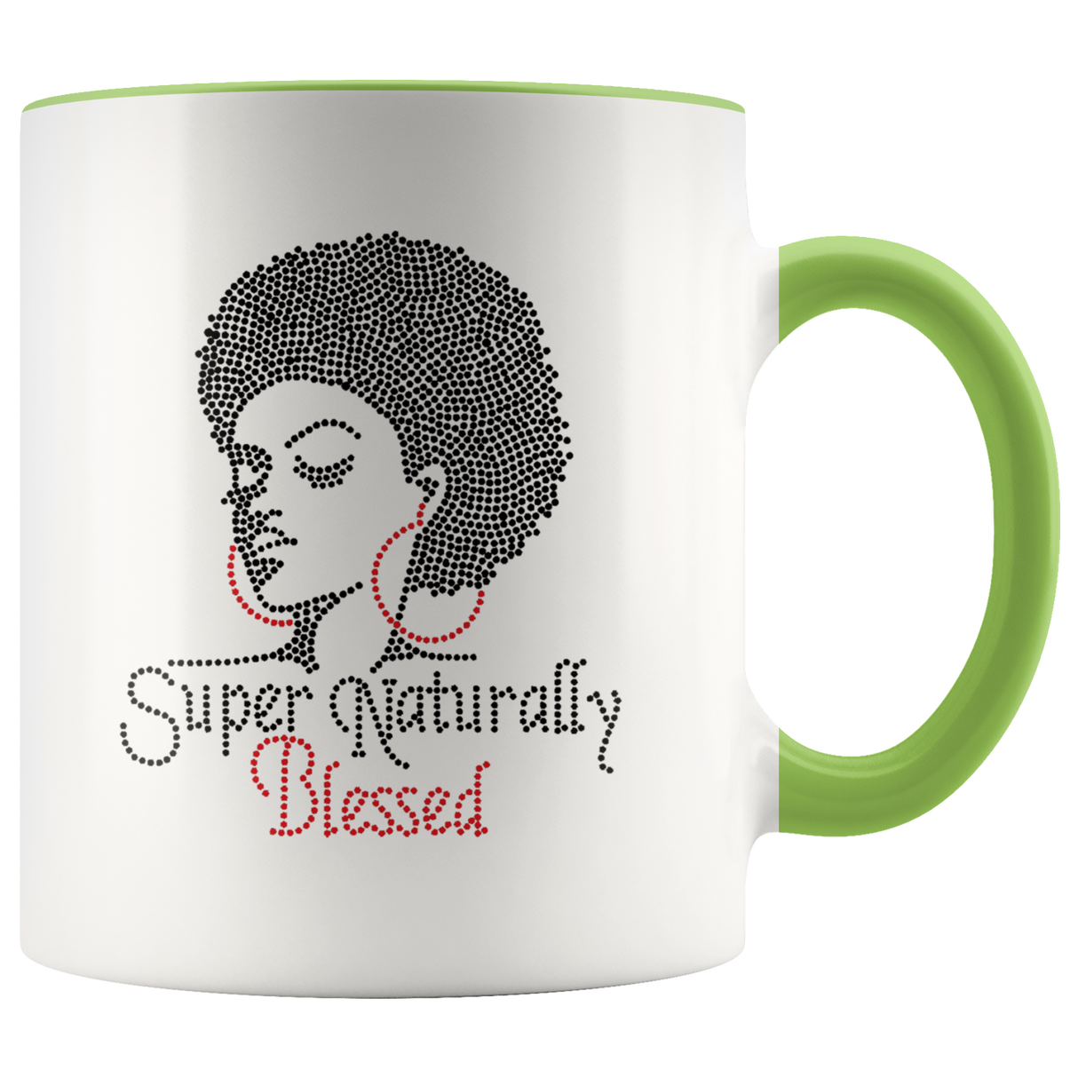 Mug Super Naturally Blessed Ceramic Mug - Green | Shop Sassy Chick
